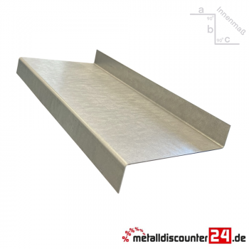 Z-Profil aus Stahl verzinkt 0,8 mm Stärke